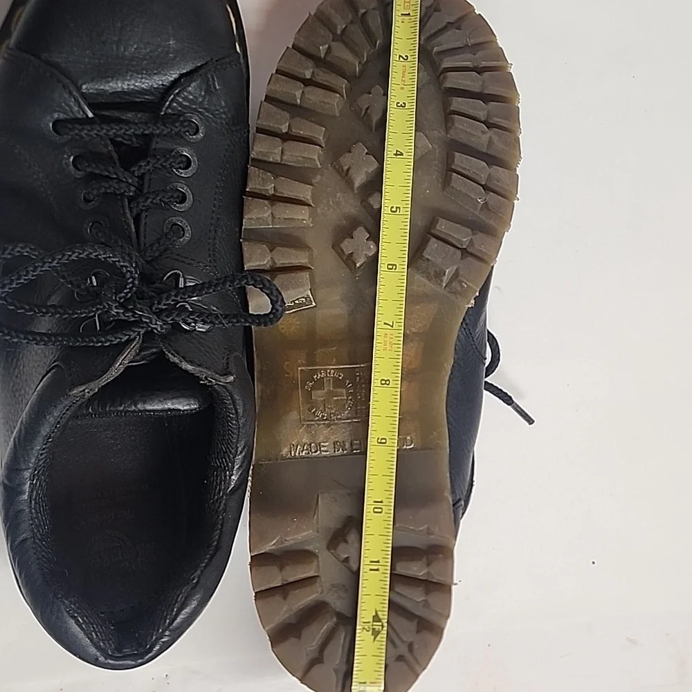 Dr. Martens Vintage Black Leather Oxfords Made In England 8312 12  Gorpcore
